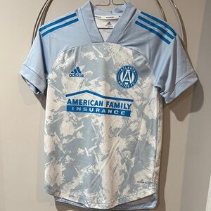 Adidas Atlanta United Blue and White Soccer Jersey